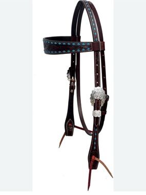 BLACK HOOF Floral Tooled American Leather